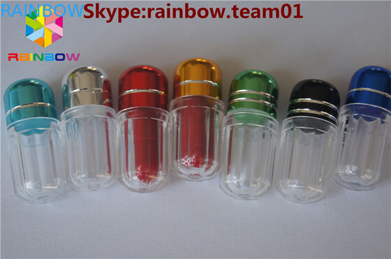 빈 플라스틱은 금속 모자 물집 rhino7를 요약합니다 & 코뿔소 25 빈 색깔 캡슐 빈 플라스틱 캡슐은 상자를 요약합니다