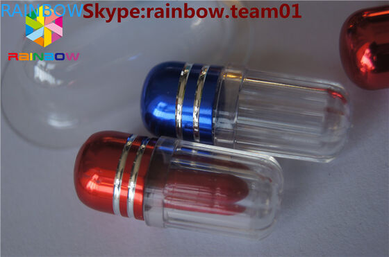 플라스틱 컨테이너, 알루미늄 포일 뚜?? 이 있는 육각형 모양의 캡슐 병, 단일 캡슐 포장/ 단일 캡슐 포장