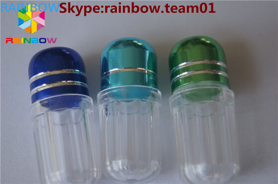 플라스틱 컨테이너, 알루미늄 포일 뚜?? 이 있는 육각형 모양의 캡슐 병, 단일 캡슐 포장/ 단일 캡슐 포장