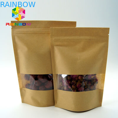 포장하는/Resealable 명확한 창 티백은 음식을 위한 주머니를 위로 서 있습니다