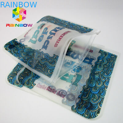 투명한 PVC 부대 비키니 부대, EVA 지퍼를 가진 플라스틱 수영복 부대