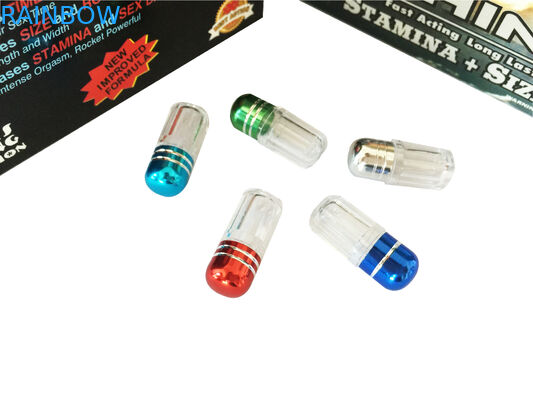 플라스틱 약 병이 빨간 코뿔소 69 남근 확대 캡슐에 의하여 탄알/성 알약 거슬립니다