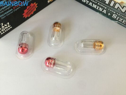 플라스틱 약 병이 빨간 코뿔소 69 남근 확대 캡슐에 의하여 탄알/성 알약 거슬립니다