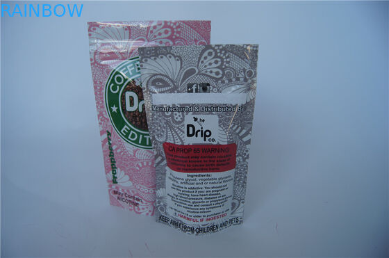 주문 인쇄는 지퍼/눈물 노치를 가진 Vape 포장 포장 부대를 위로 서 있습니다