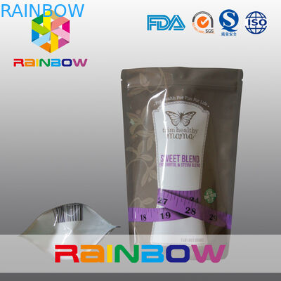 음식 급료 재사용할 수 있는 150g 지퍼는 에너지 분말을 위한 주머니를 위로 서 있습니다
