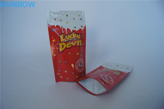 다른 과일 풍미를 위한 지플락 작은 THC/CBD 알루미늄 호일 지퍼 정상 부대 양념을 치십시오