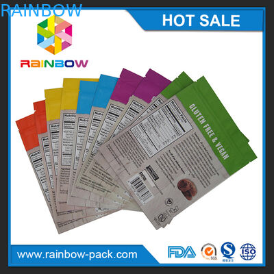 250g 알루미늄 호일 광택이 없는 인쇄 Mylar는 주머니 부대를 포장하는 지플락 과자를 위로 서 있습니다