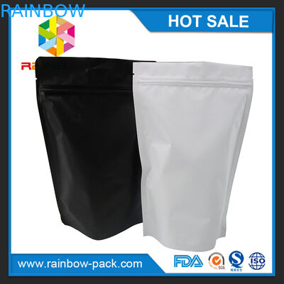 광택이 없는 까만 백색 알루미늄 호일은 식품 포장을 위한 지플락 부대를 유지합니다 신선한 서 있습니다