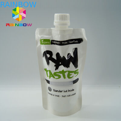 주둥이를 가진 주문을 받아서 만들어진 인쇄한 꿀 포장 부대는/꿀벌 꿀을 위한 주머니를 위로 서 있습니다