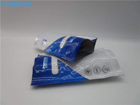 단백질은 2lb 단백질 분말 알루미늄 호일 zip 자물쇠 부대를 위한 주머니를 위로 서 있습니다