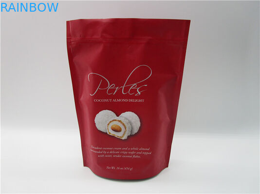 250g 500g 관례는 광택이 없는 음식 급료를 위로 서 있습니다 포일 zip 자물쇠 유장 단백질 포장 부대를 인쇄했습니다