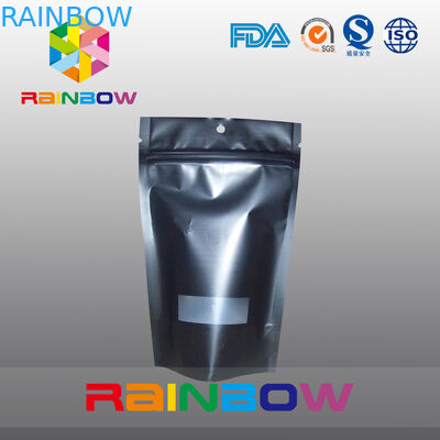 방습 재사용할 수 있는 광택이 없는 까만 Doypack 지플락 1회분의 커피 봉지 사진 요판 인쇄