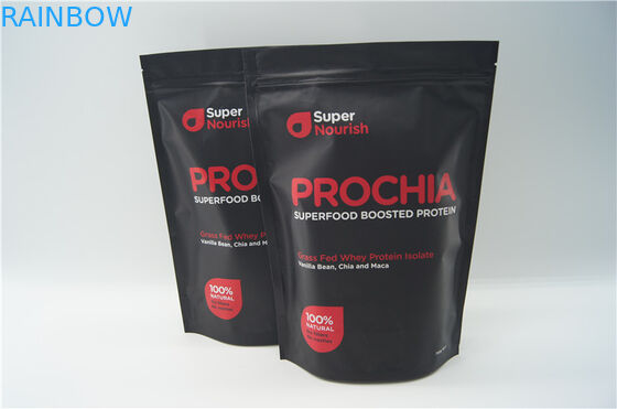 고품질 알루미늄 호일 영양은 지퍼를 가진 위로 포장 부대를 서 있습니다