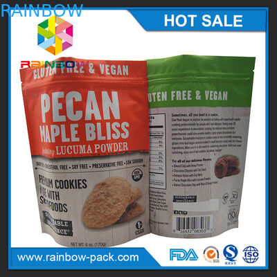 알루미늄 호일 칩 부대 칩 알루미늄 호일 포장은 주머니를 포장하는 지플락 250g 과자를 위로 서 있습니다