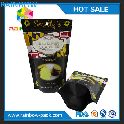 매트에 의하여 인쇄된 알루미늄 호일은 지퍼와 눈물 노치를 가진 위로 주문을 받아서 만들어진 로고 녹색에 의하여 인쇄된 차 포장 부대를 서 있습니다