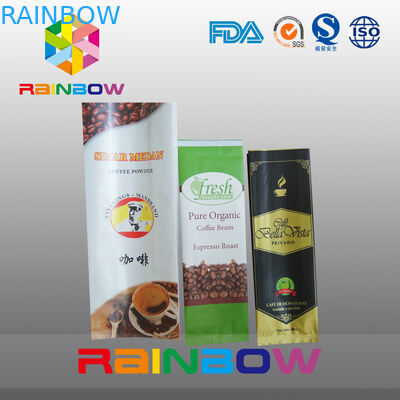 12oz 벨브/주문 인쇄를 가진 백색 옆 삼각천 커피 포장 부대