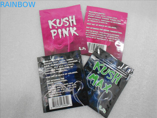 편평한 지퍼 주머니 화학 알약 THC 향낭을 포장하는 캘리포니아 꿈 초본 향