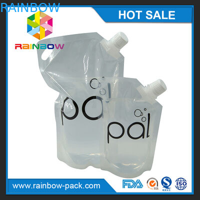 4oz/8oz/투명한 16oz는 BPA 자유로운 주둥이를 가진 포도주 주머니를 위로 서 있습니다