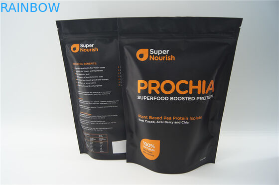 창/지퍼를 가진 600g 1kg OEM 지퍼 식품 포장 부대 브라운 Kraft 종이 봉지