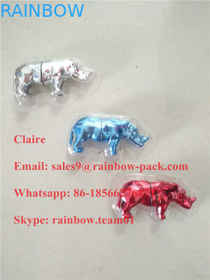 도매 미국 코뿔소 알약 Go 코뿔소 캡슐 콘테이너/탄알/병을 위한 포장 물집 3D 카드