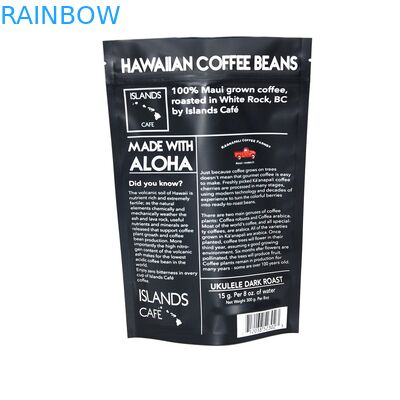 포장하는 주문 알루미늄 호일 플라스틱 주머니, 300g는 벨브를 가진 1회분의 커피 봉지를 위로 서 있습니다