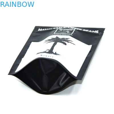 포장하는 주문 알루미늄 호일 플라스틱 주머니, 300g는 벨브를 가진 1회분의 커피 봉지를 위로 서 있습니다