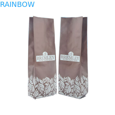 친절한 편평한 바닥 음식 급료 Eco는 주머니 커피 포장 기체 제거 벨브를 위로 서 있습니다