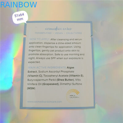 플라스틱 알루미늄 호일 주머니 포장 표본 향낭 화장품, 3 옆 바다표범 어업 화장용 표본 향낭