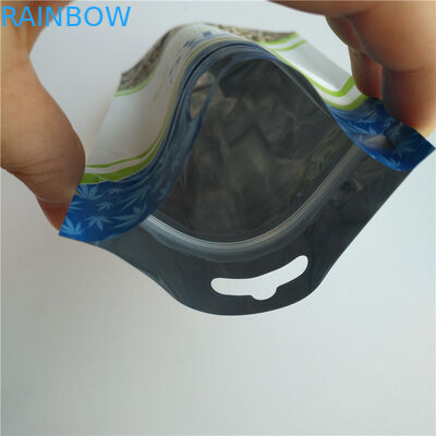 광택이 없는 백색 대마씨 Resealable 포장 부대, 플라스틱 주머니 포장