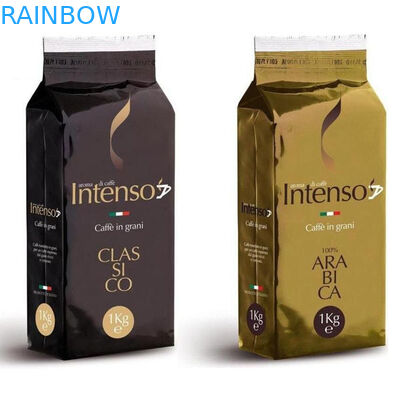 옆 삼각천 벨브 1kg를 가진 Resealable 플라스틱 1회분의 커피 봉지 알루미늄 호일 커피 콩 포장 부대