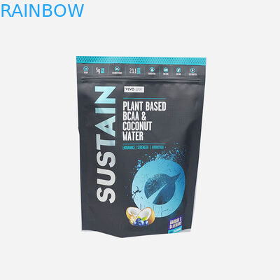 resealable 플라스틱을 포장하는 주문을 받아서 만들어진 견과는 분말을 위한 주머니 지플락 부대를 위로 서 있습니다