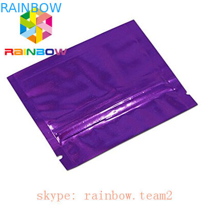 다채로운 3 측은 편평한 소형 mylar 포일 부대 1g 대마 차/꽃 leaft 포장 향낭을 밀봉했습니다