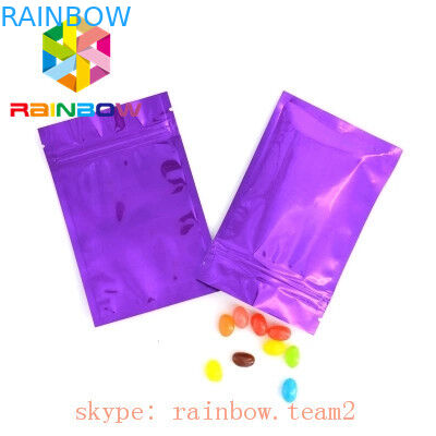 편평한 모양 알루미늄 호일 주머니 지퍼를 가진 포장 대마씨 부대 주머니