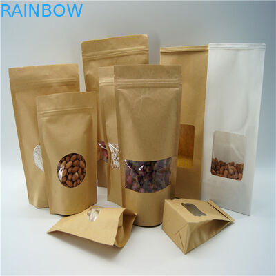 타원형 모양 주문을 받아서 만들어진 종이 봉지/밥 단백질 분말 포장 주머니