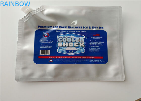 슈퍼마켓 바다 음식은 처분할 수 있는 알루미늄 호일 격리한 더 차가운 부대/얼음 주머니 열매를 맺습니다