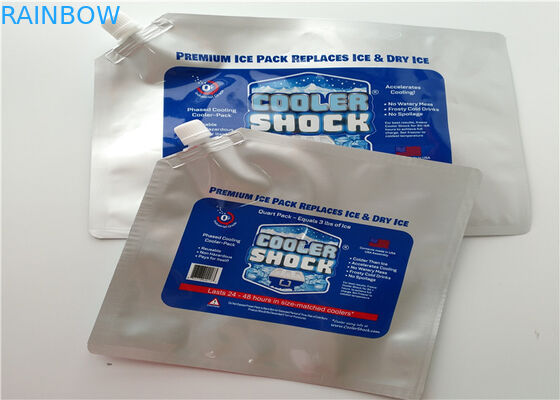 슈퍼마켓 바다 음식은 처분할 수 있는 알루미늄 호일 격리한 더 차가운 부대/얼음 주머니 열매를 맺습니다