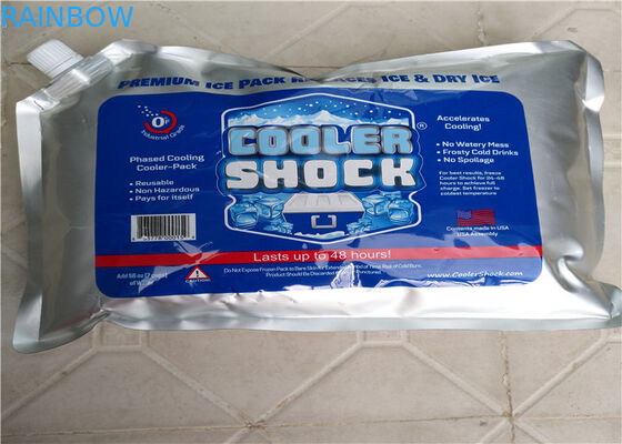 슈퍼마켓 바다 음식은 처분할 수 있는 알루미늄 호일 격리한 더 차가운 부대/얼음 주머니 열매를 맺습니다