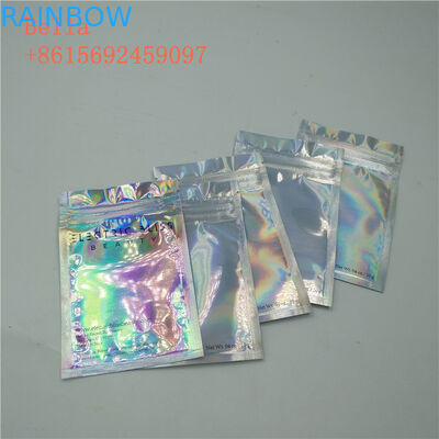 3 포장하는 옆 물개 포일 주머니는, 작은 화장용 지퍼를 가진 부대를 위로 서 있습니다