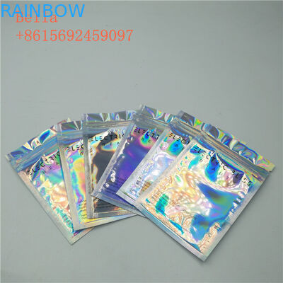 3 포장하는 옆 물개 포일 주머니는, 작은 화장용 지퍼를 가진 부대를 위로 서 있습니다