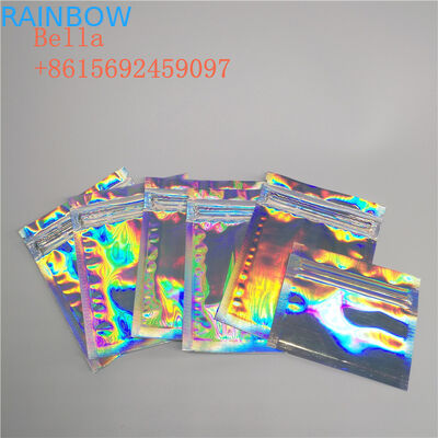 3 포장하는 옆 물개 포일 주머니는, 작은 화장용 지퍼를 가진 부대를 위로 서 있습니다