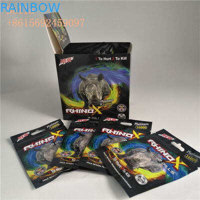 지플락 알약을 포장하는 걸림새 구멍 플라스틱 주머니는 로고 인쇄를 가진 플라스틱 지퍼 포일 부대를 자루에 넣습니다