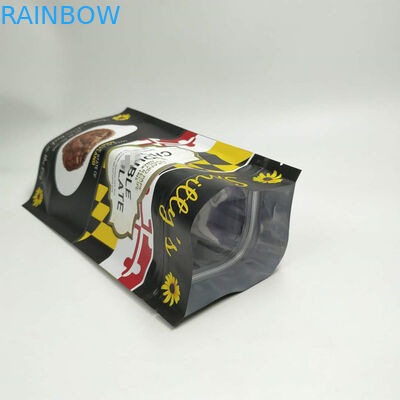 지퍼를 가진 3 옆 물개 둥근 구석을 포장하는 식사 부대를 위로 서 있으십시오