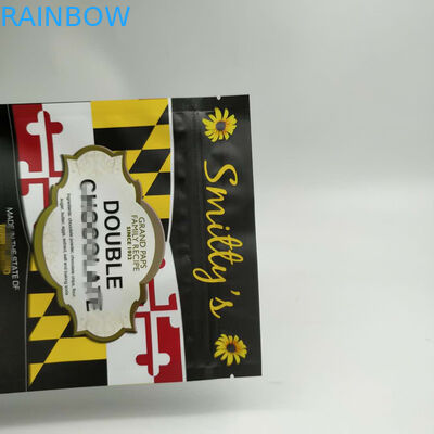 지퍼를 가진 3 옆 물개 둥근 구석을 포장하는 식사 부대를 위로 서 있으십시오