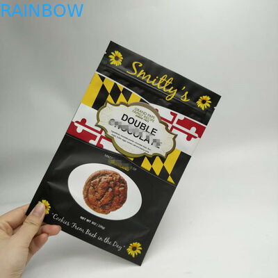 지퍼를 가진 3 옆 물개 둥근 구석을 포장하는 식사 부대를 위로 서 있으십시오