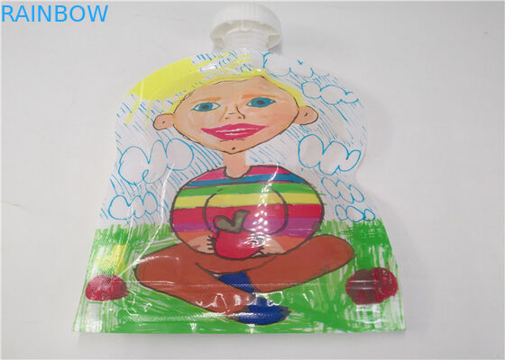 주문 인쇄 투명한 주둥이 주머니 포장