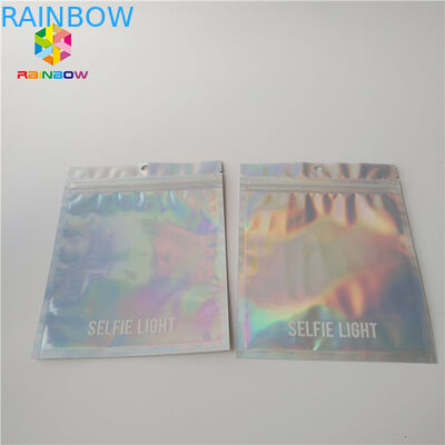 다이아몬드 밝은 화장용 포장 부대, 3 옆 물개 주머니 주문 인쇄 로고