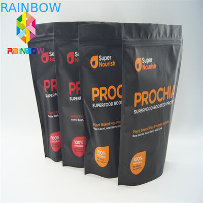 주문을 받아서 만들어진 인쇄는 식사/사탕/건빵을 위한 부대 눈물 노치를 위로 서 있습니다