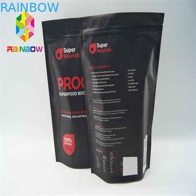 주문을 받아서 만들어진 인쇄는 식사/사탕/건빵을 위한 부대 눈물 노치를 위로 서 있습니다