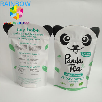 환경 친화적인 알루미늄 호일은 부대, 차 단백질 분말을 위해 포장하는 플라스틱 주머니를 위로 서 있습니다.