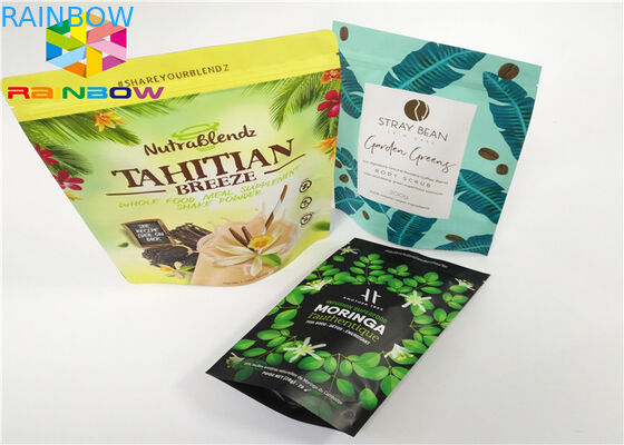 유장 단백질 분말 부대 패킹/Pags를 포장하는 순수한 알루미늄 호일 유장 단백질 분말은/지플락 부대를 위로 서 있습니다